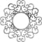 Ekena Millwork Reims Architectural Grade PVC Pierced Ceiling Medallion, Antiqued Pewter, 20"OD x 7 5/8"ID x 1/2"P CMPP20REAPW - alternate 1